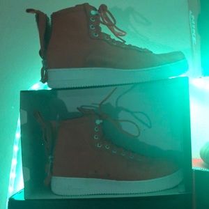 Nike sf af1 mid team orange worn twice